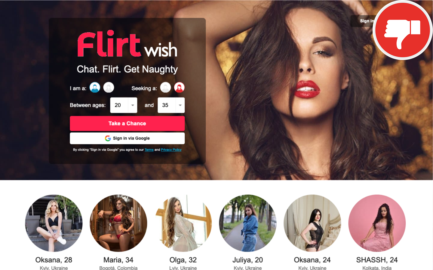 FlirtWish.com review scam