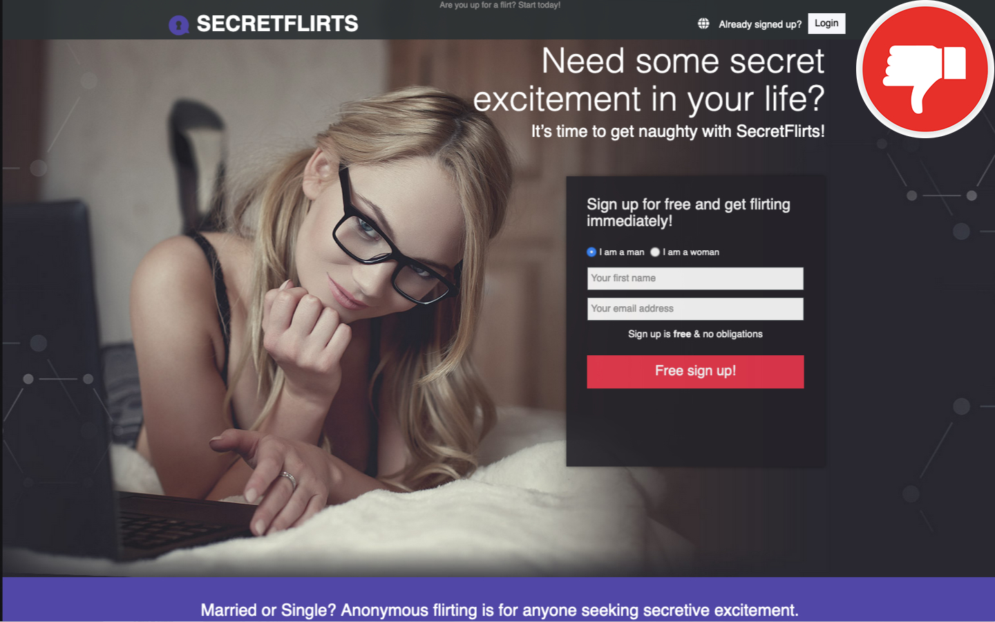 SecretFlirts.net review scam