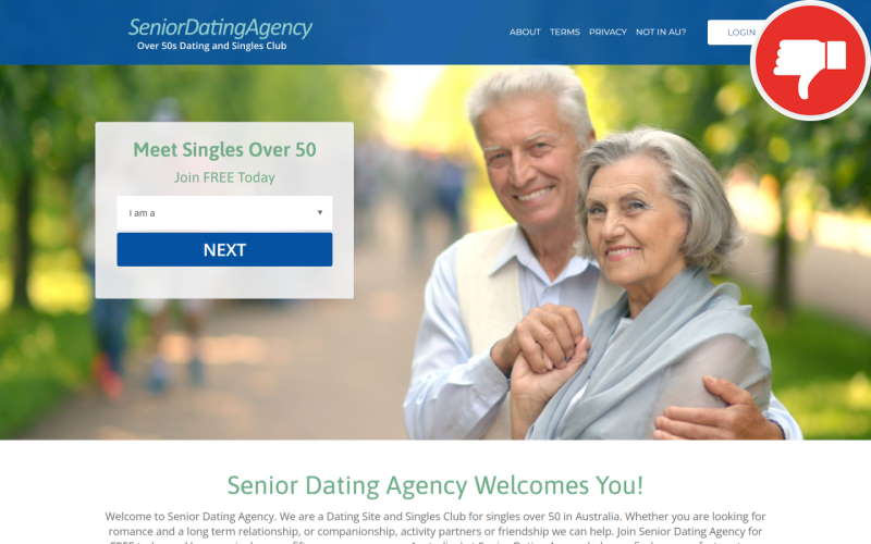 Review SeniorDatingAgency.com Fake Chat Subscription Rip Off