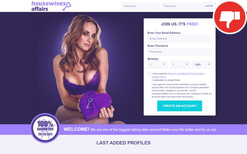 Review HousewivesAffairs.com Fake Chat Subscription Rip Off
