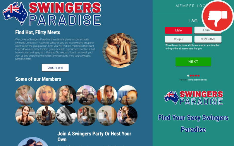 SwingersParadise.com.au review Scam