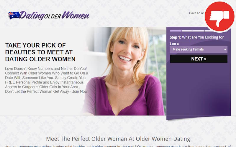 DatingOlderWomen.com.au review Scam